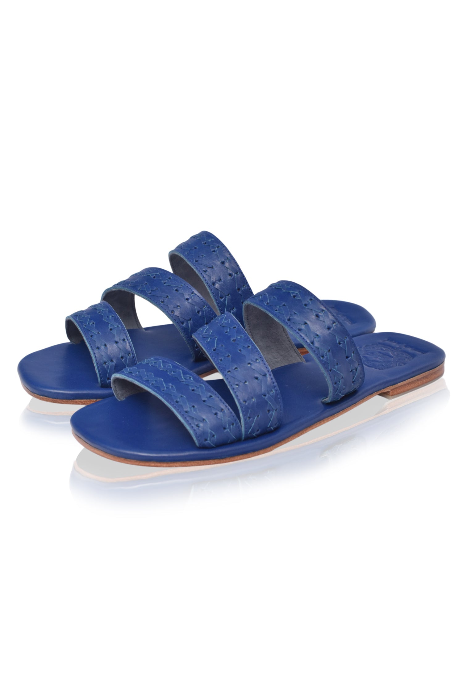 Stylish Leather Slide Sandals for Sailing