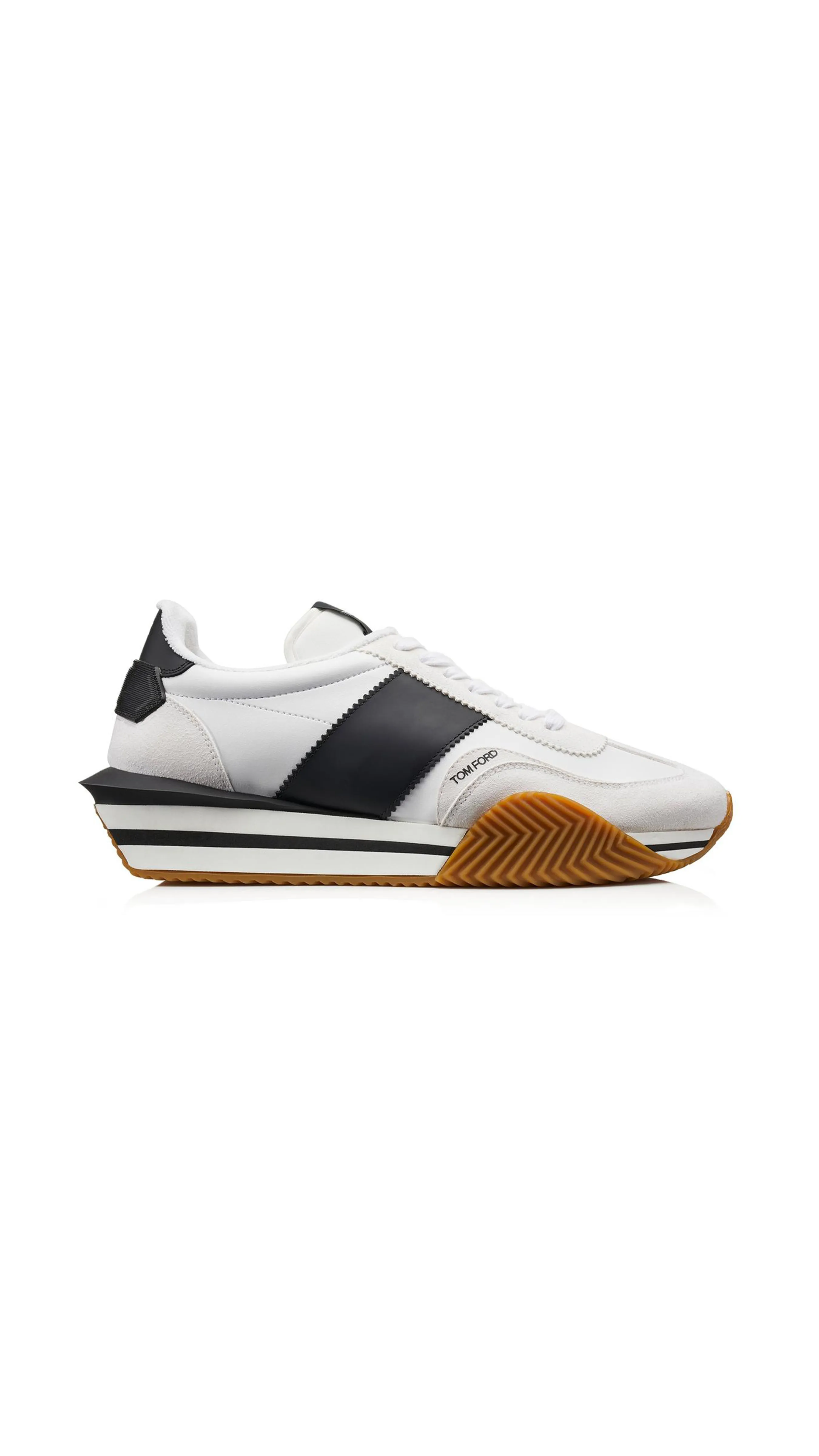 Suede Eco-friendly Material James Sneakers - White/Black