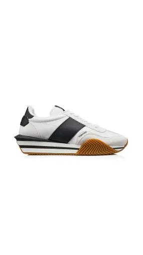 Suede Eco-friendly Material James Sneakers - White/Black