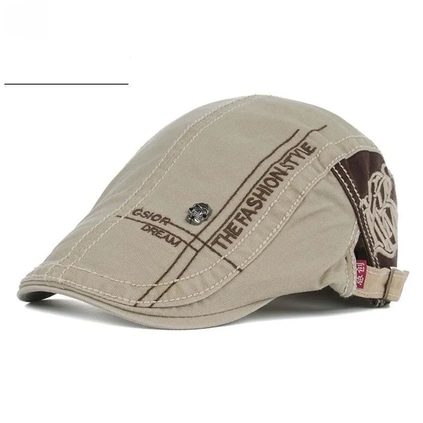 Summer Letter Embroidered Cotton Cap for Men - Shop Now!