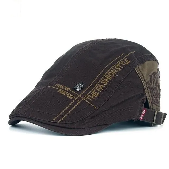 Summer Letter Embroidered Cotton Cap for Men - Shop Now!