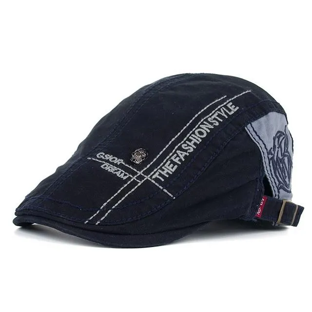 Summer Letter Embroidered Cotton Cap for Men - Shop Now!