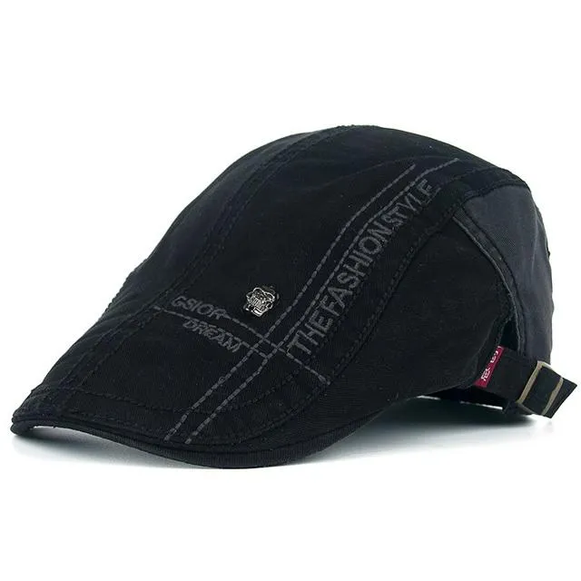 Summer Letter Embroidered Cotton Cap for Men - Shop Now!