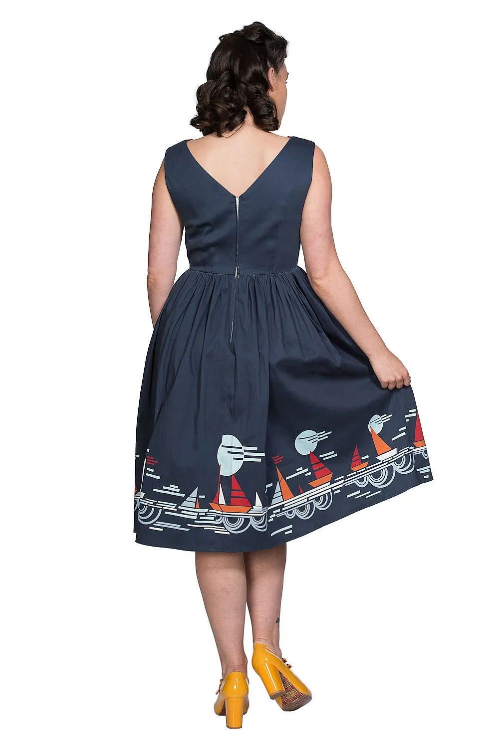 summer women's fit and flare dress