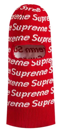 Supreme Red New Era Repeat Balaclava