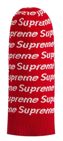 Supreme Red New Era Repeat Balaclava