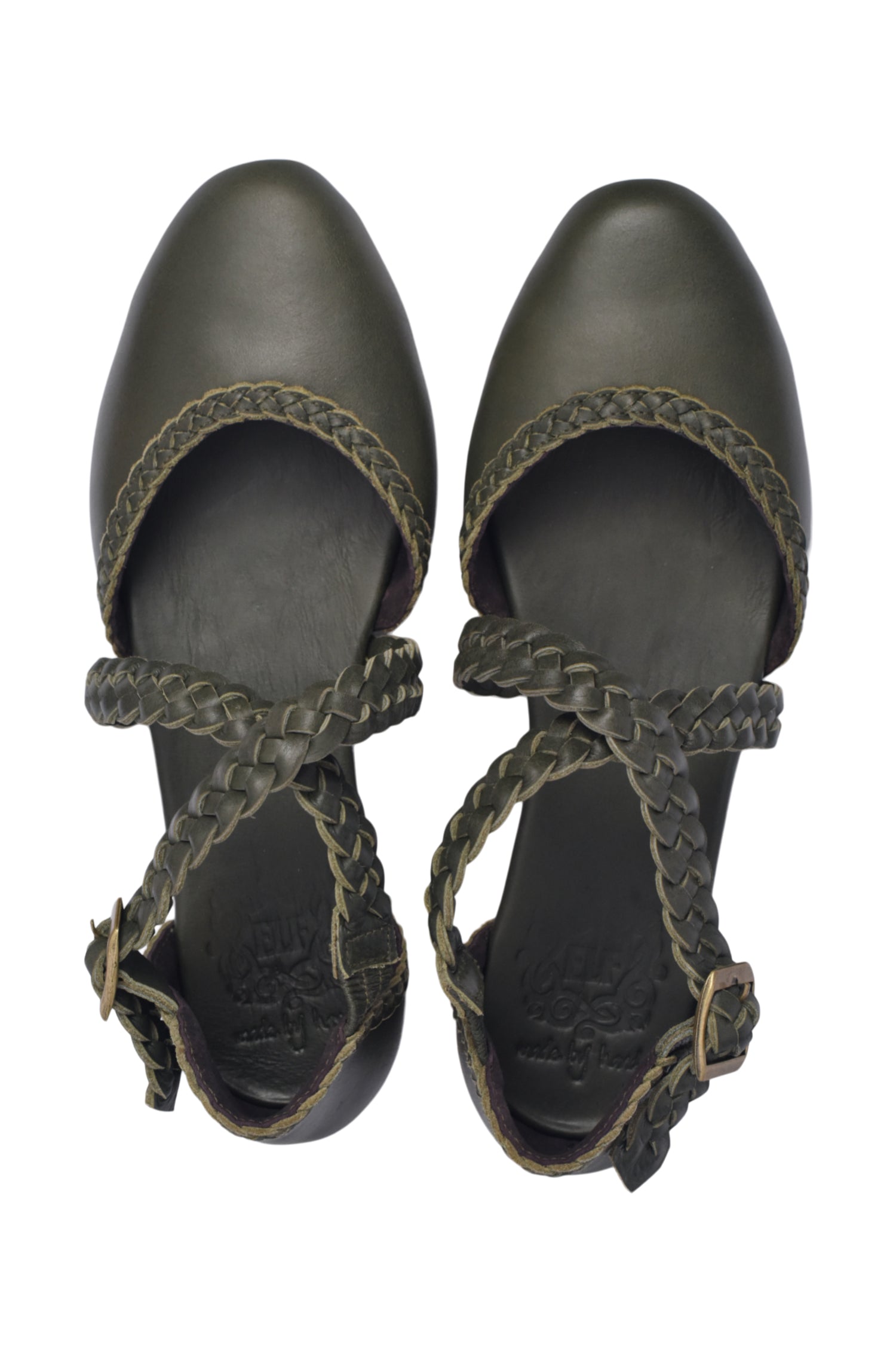 Tallulah Leather Braided Flats