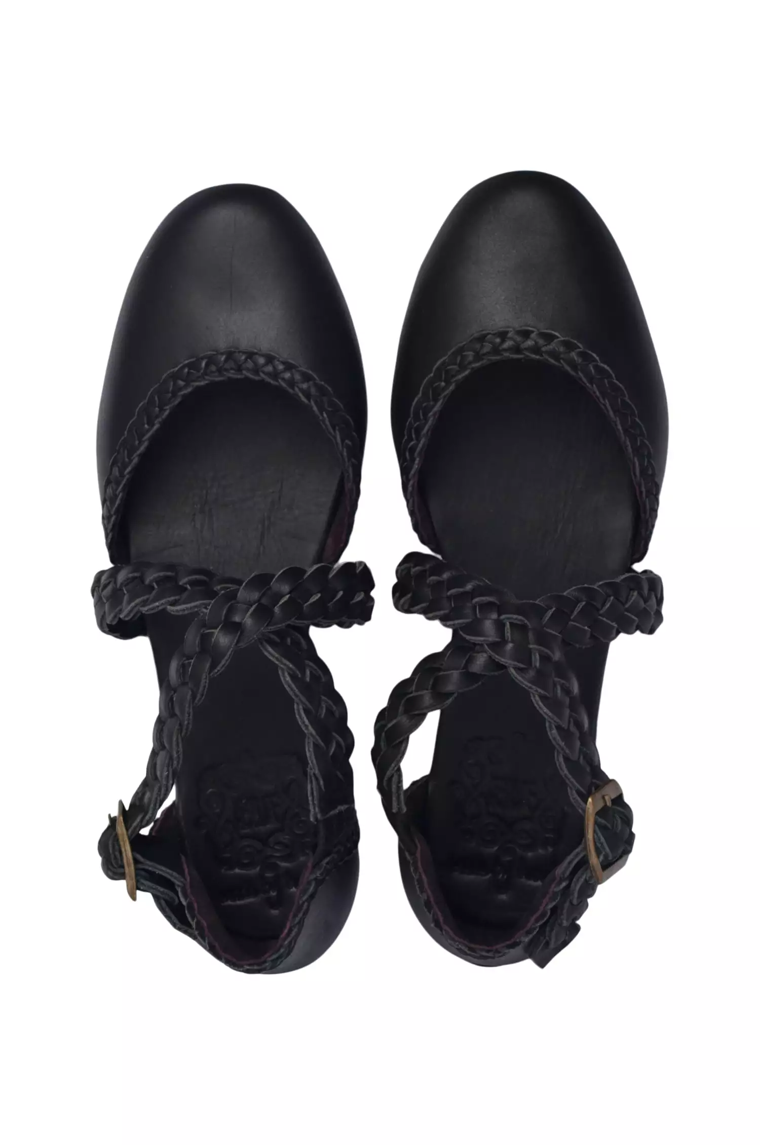 Tallulah Leather Braided Flats