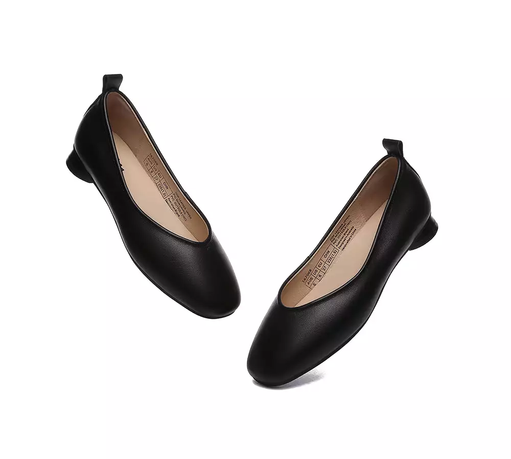 TARRAMARRA Ballet Flats for Women - Round Toe Leather Shoes