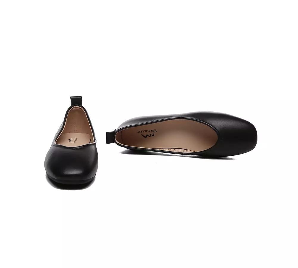 TARRAMARRA Ballet Flats for Women - Round Toe Leather Shoes