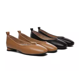 TARRAMARRA Ballet Flats for Women - Round Toe Leather Shoes