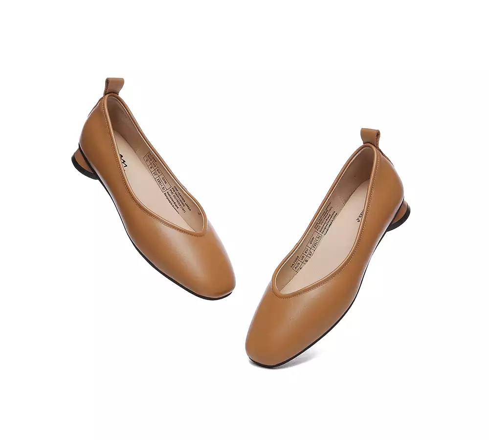 TARRAMARRA Ballet Flats for Women - Round Toe Leather Shoes