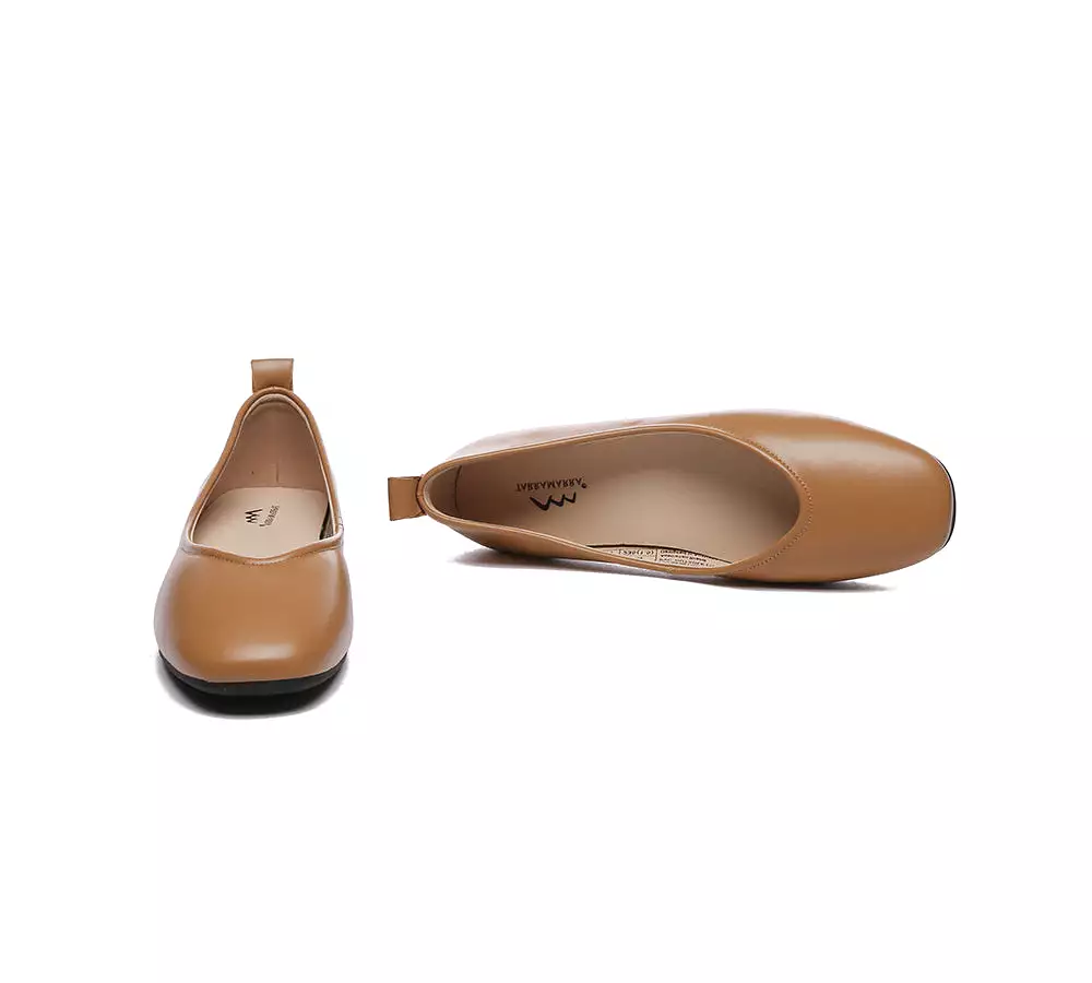 TARRAMARRA Ballet Flats for Women - Round Toe Leather Shoes