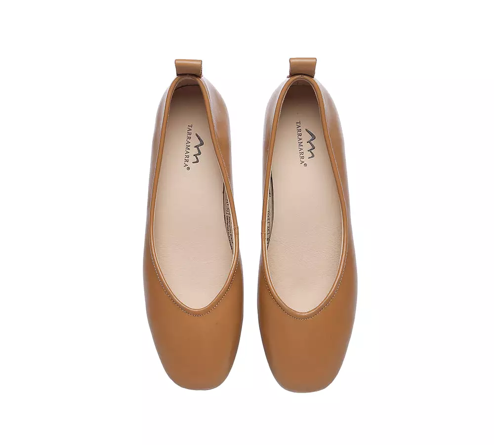 TARRAMARRA Ballet Flats for Women - Round Toe Leather Shoes