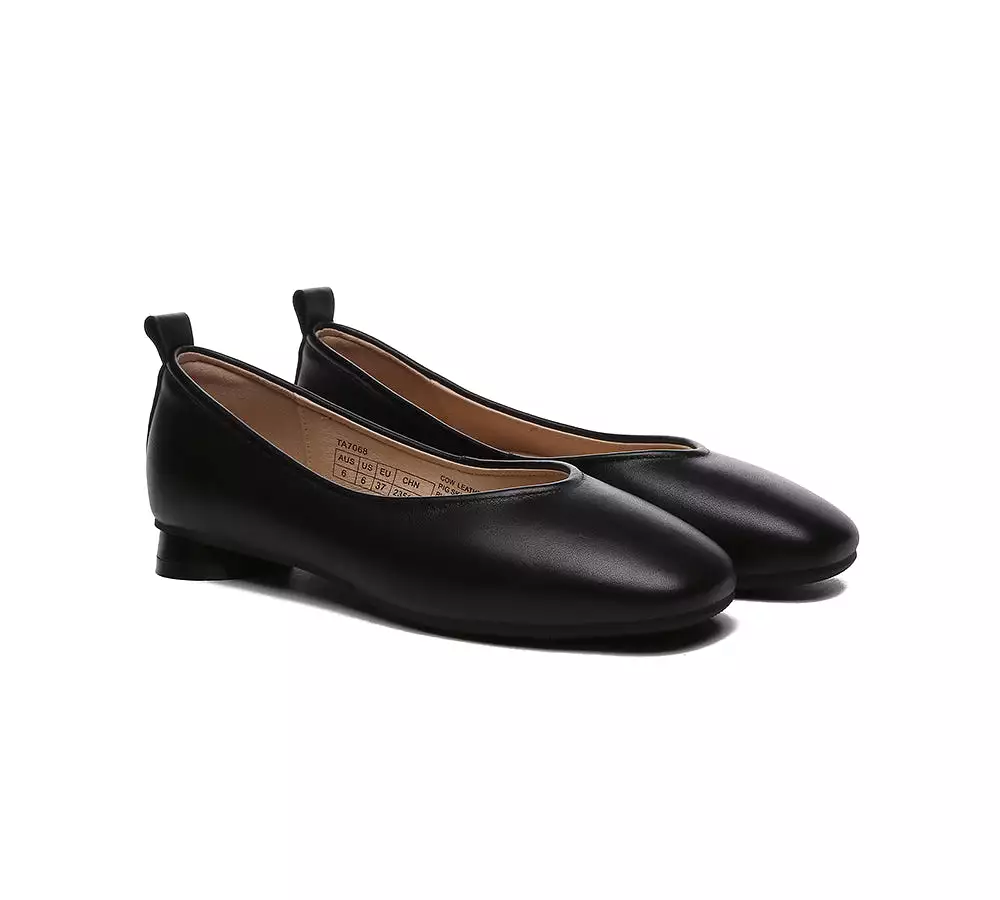 TARRAMARRA Ballet Flats for Women - Round Toe Leather Shoes