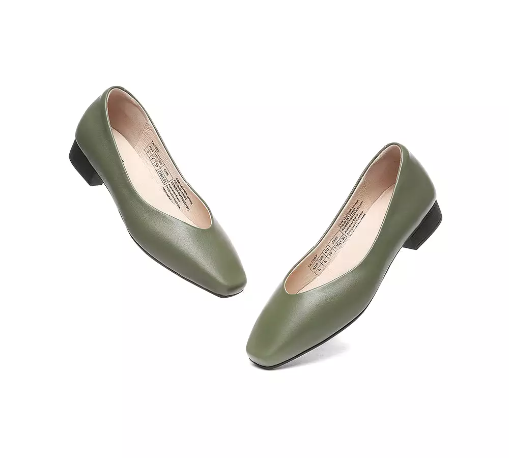 TARRAMARRA Women Ballet Leather Flats Square Toe - Buy Online