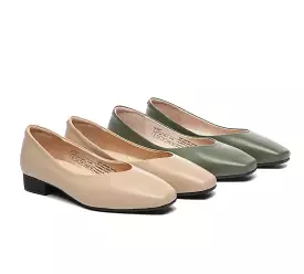 TARRAMARRA Women Ballet Leather Flats Square Toe - Buy Online