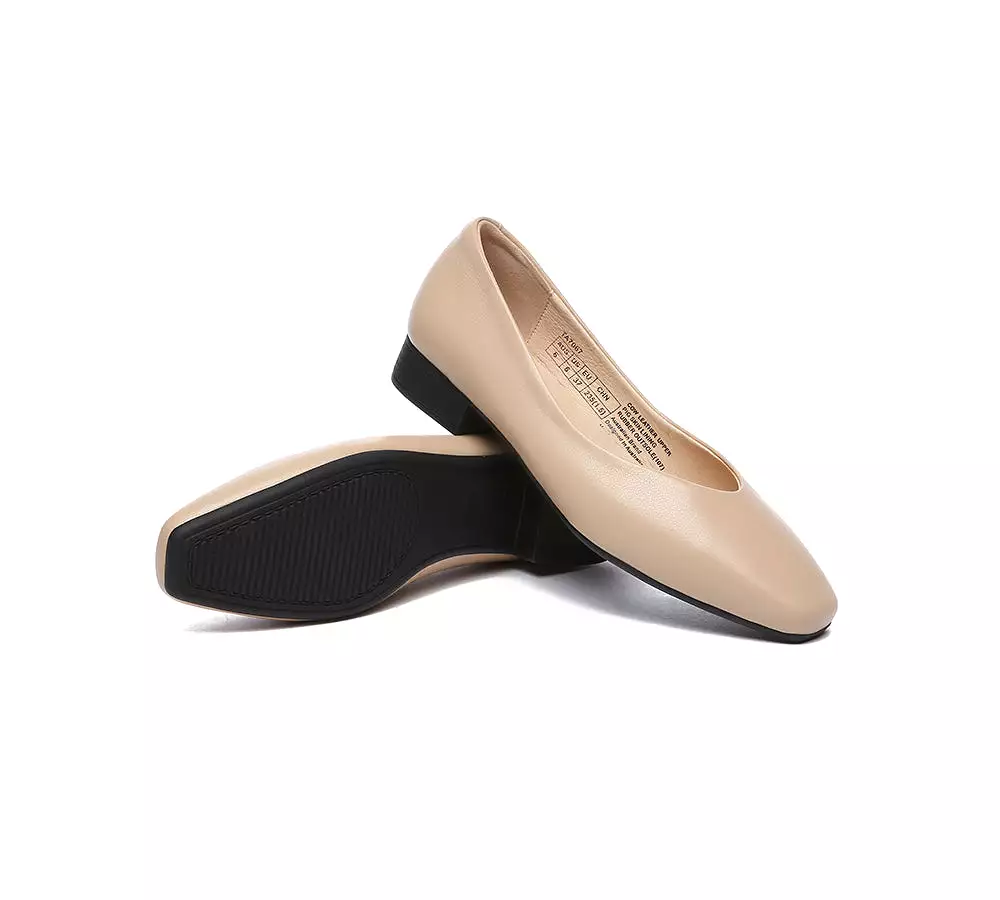 TARRAMARRA Women Ballet Leather Flats Square Toe - Buy Online