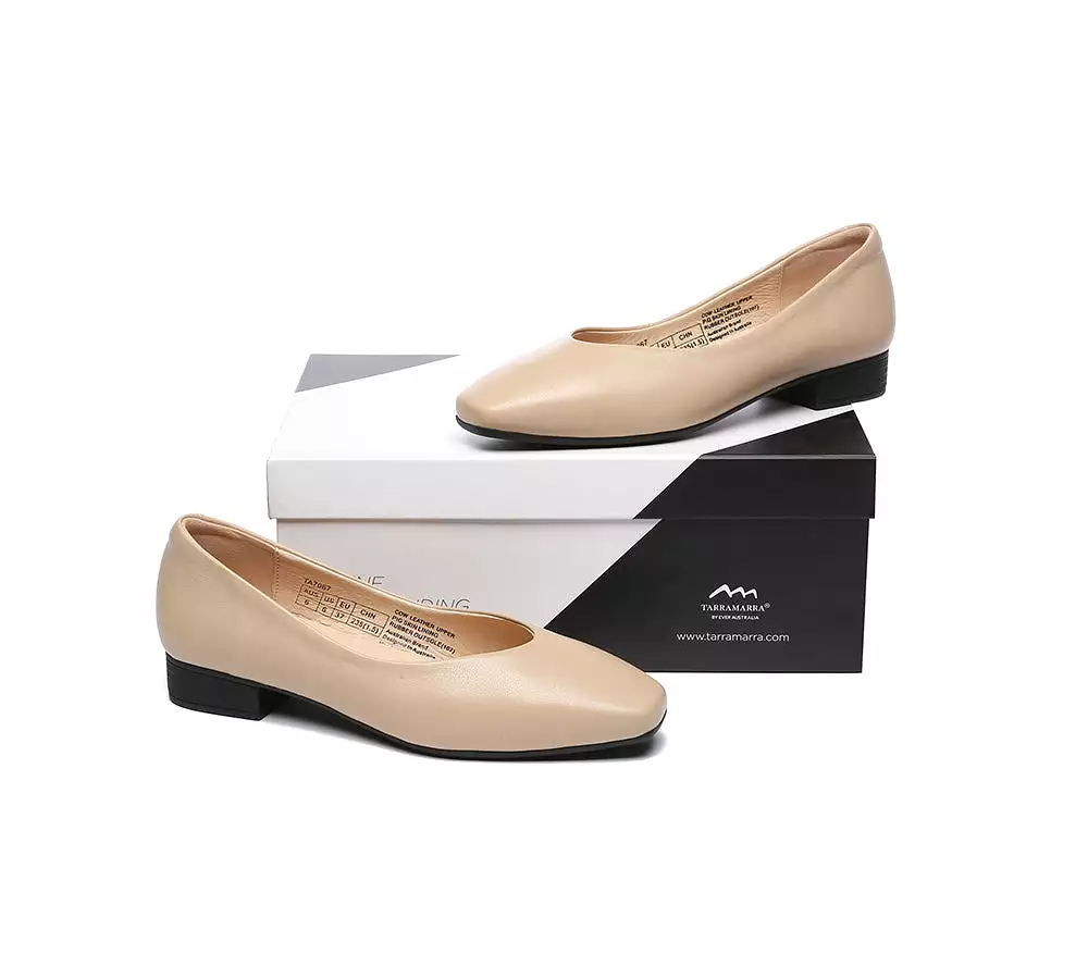 TARRAMARRA Women Ballet Leather Flats Square Toe - Buy Online