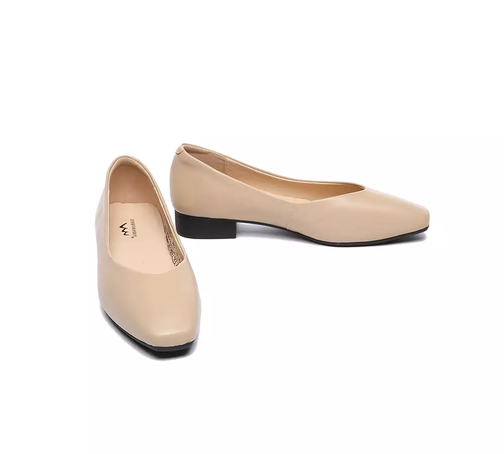 TARRAMARRA Women Ballet Leather Flats Square Toe - Buy Online