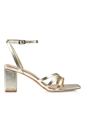 Tessie Sandals - Soft Gold Metallic