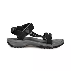 Teva black leather sandals for women