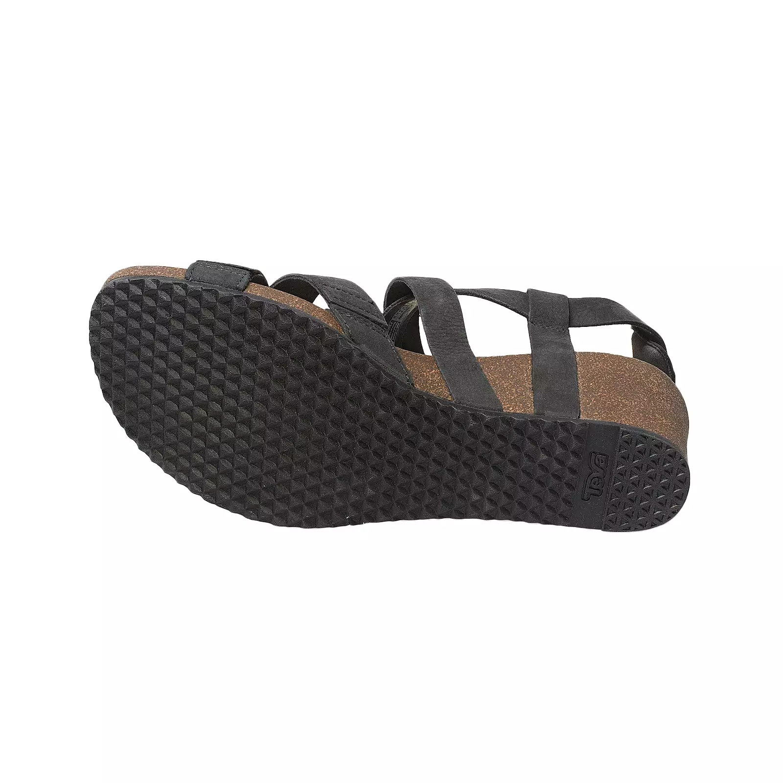 Teva Women's Wedge Cross Strap Black Sandals