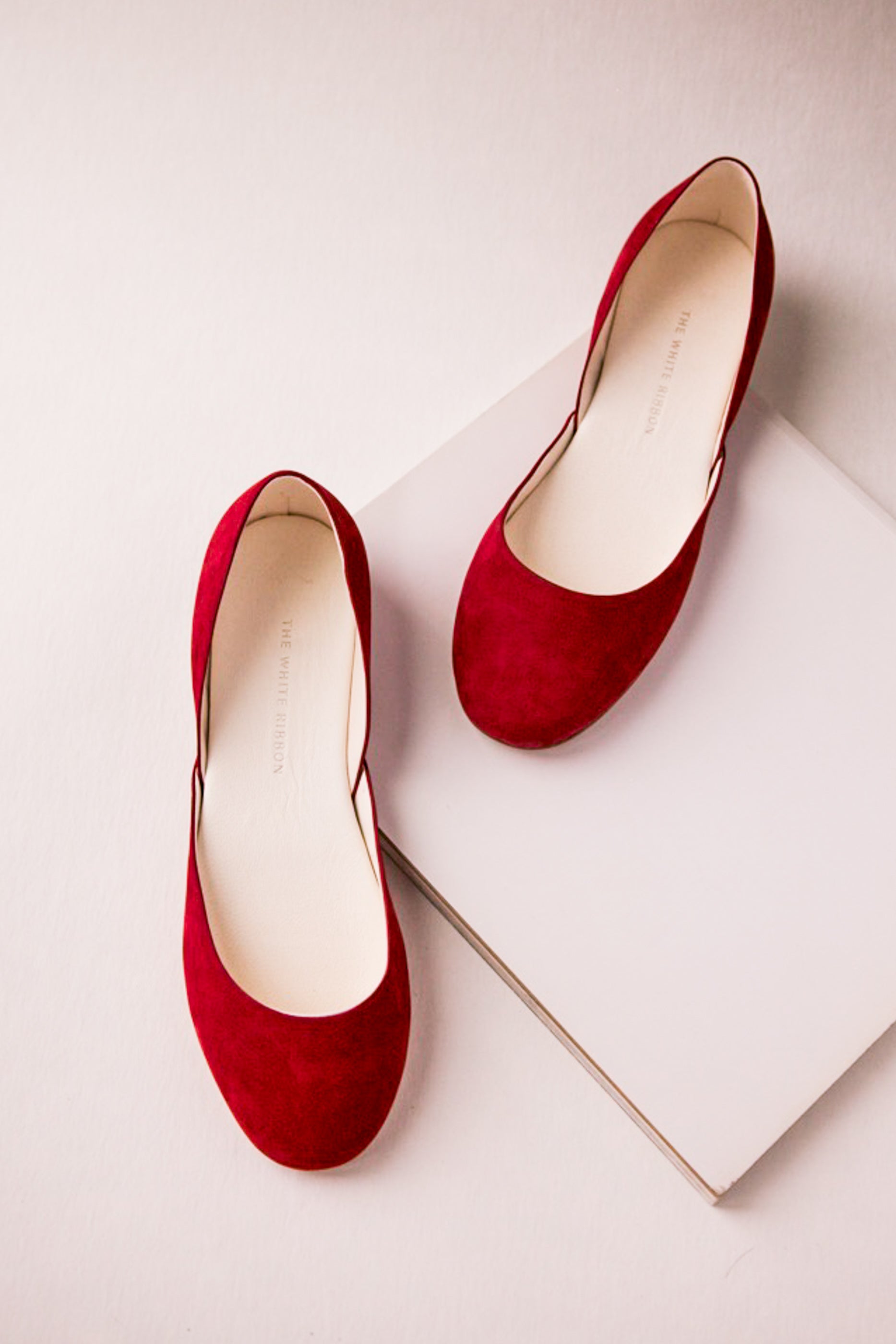 Thea Flats - Ruby Red Nubuck