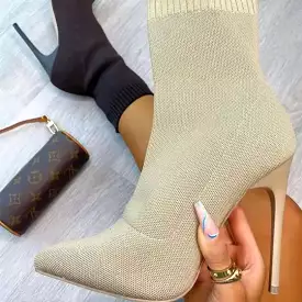 Thin high heel ankle boots