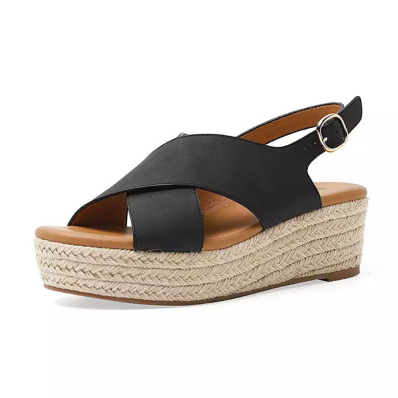 Tiosebon Flatform Wedge Sandal - Fashionable and Casual