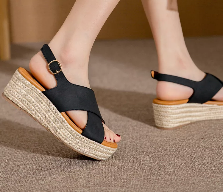 Tiosebon Flatform Wedge Sandal - Fashionable and Casual