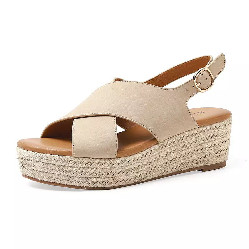 Tiosebon Flatform Wedge Sandal - Fashionable and Casual