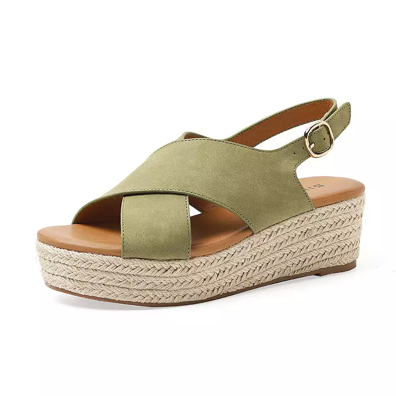 Tiosebon Flatform Wedge Sandal - Fashionable and Casual