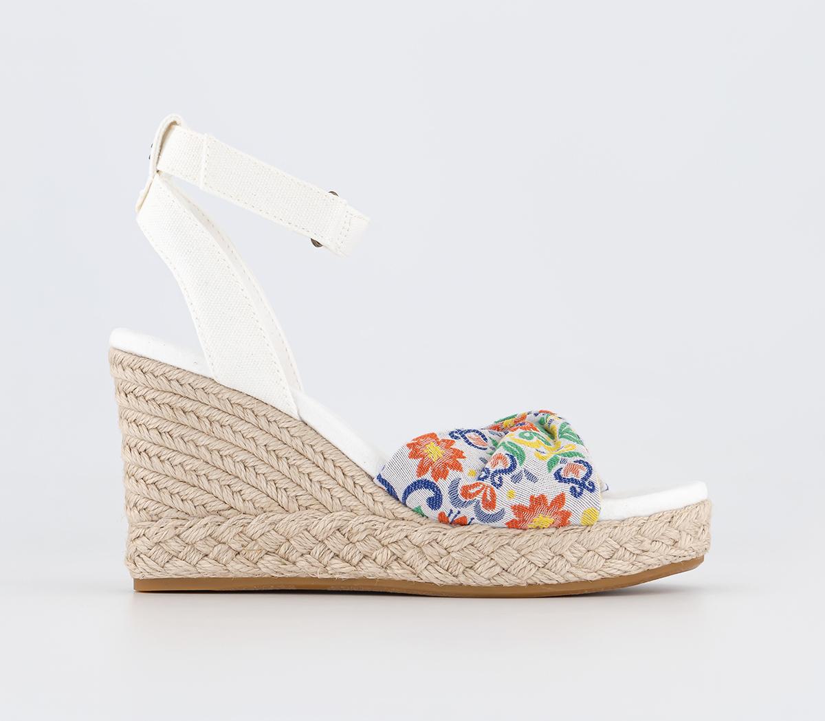 Toms Marisela Wedge Sandals Mediterranean Jacquard