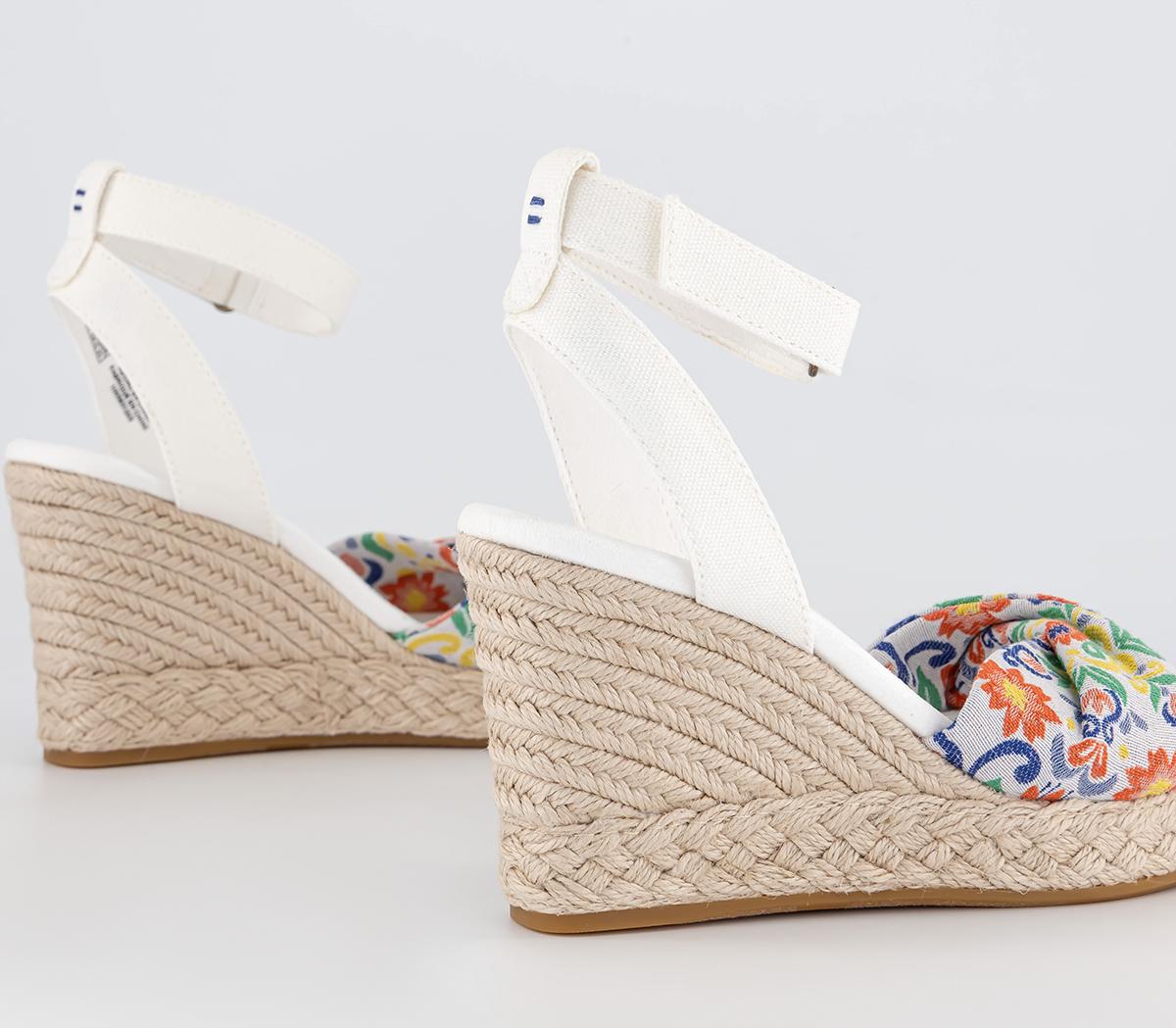 Toms Marisela Wedge Sandals Mediterranean Jacquard