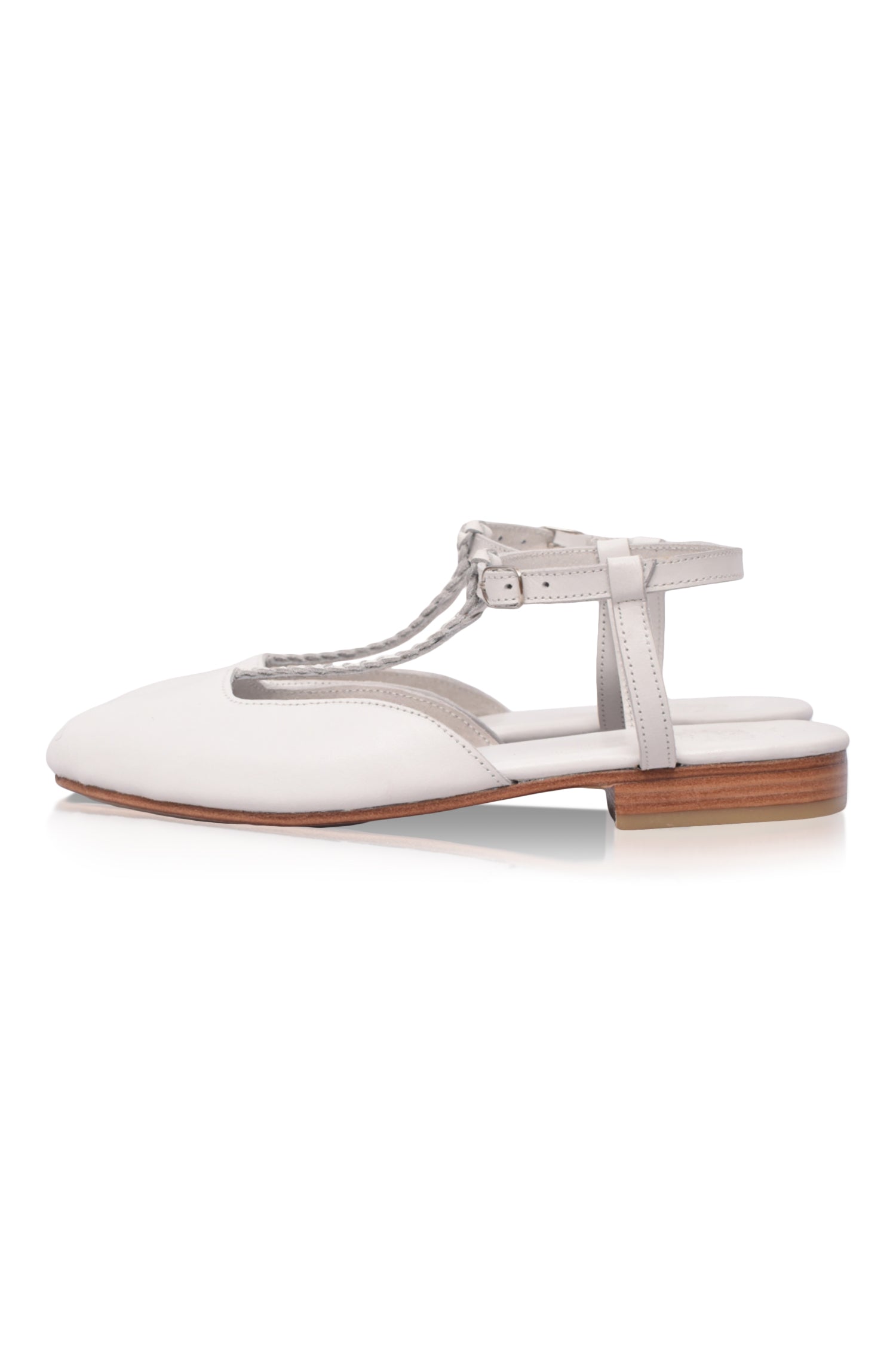 Tresser Leather Slingback Flats - Buy Now