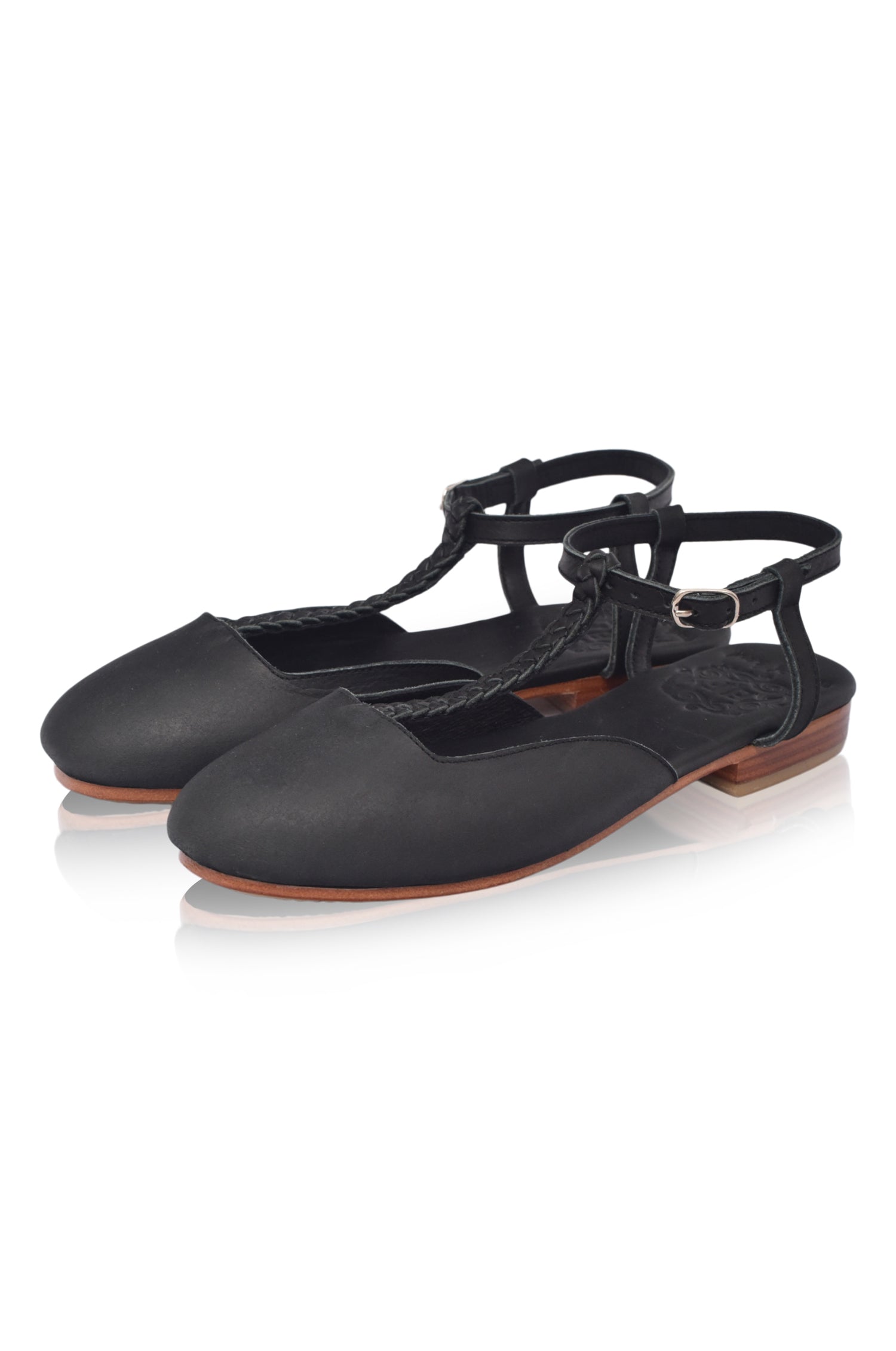 Tresser Leather Slingback Flats - Buy Now