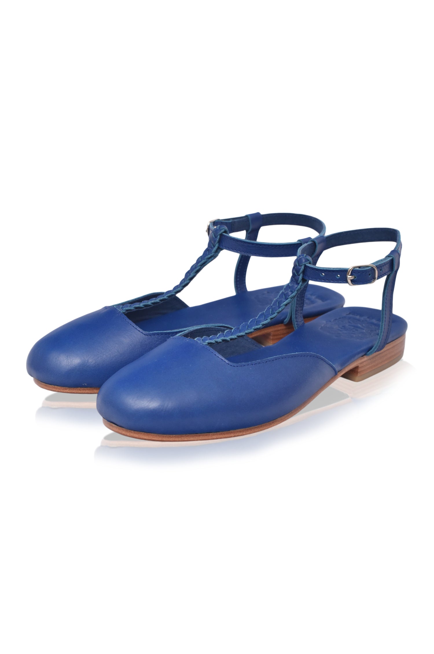 Tresser Leather Slingback Flats - Buy Now