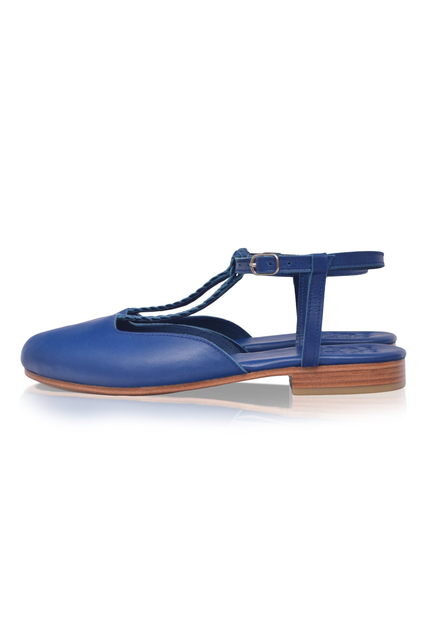 Tresser Leather Slingback Flats - Buy Now