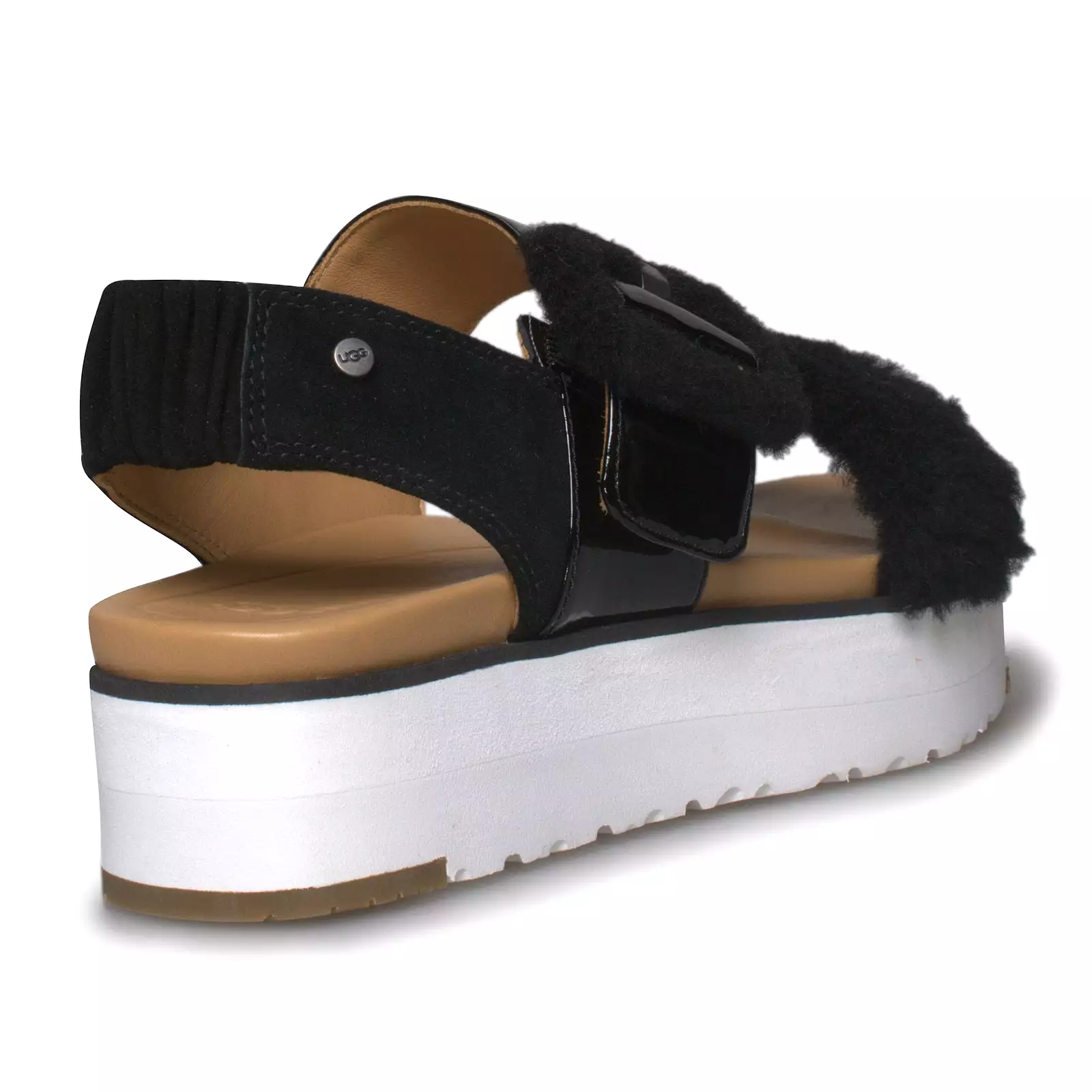 UGG Women's Fluff Chella Black Sandals