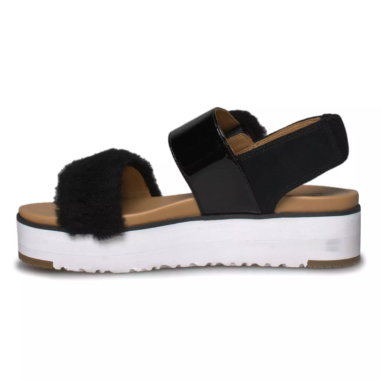 UGG Women's Fluff Chella Black Sandals