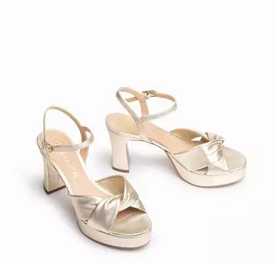 UNISA gold platform sandal ONOA - trendy footwear