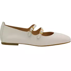 UNISA Ivory Leather Mary Jane Ballet Flat