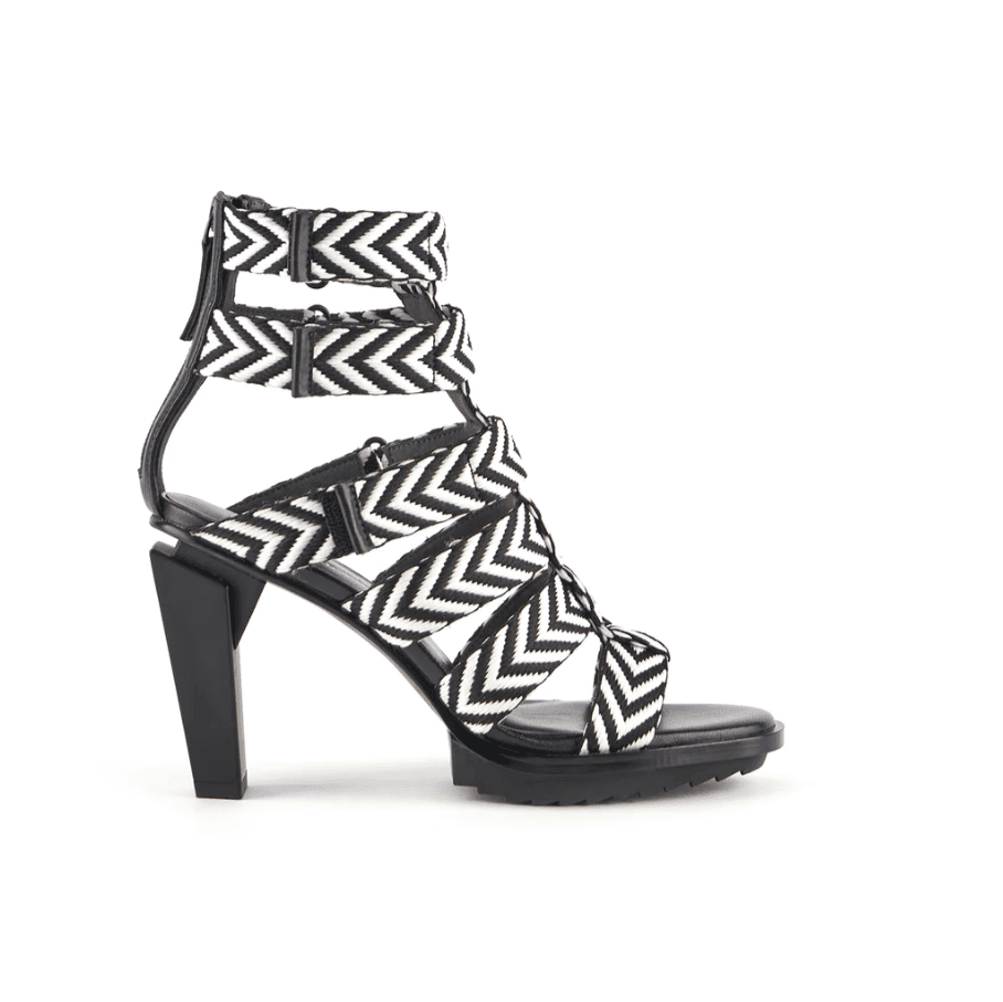 United Nude Roma Gladiator Sandal - Mono Black & White