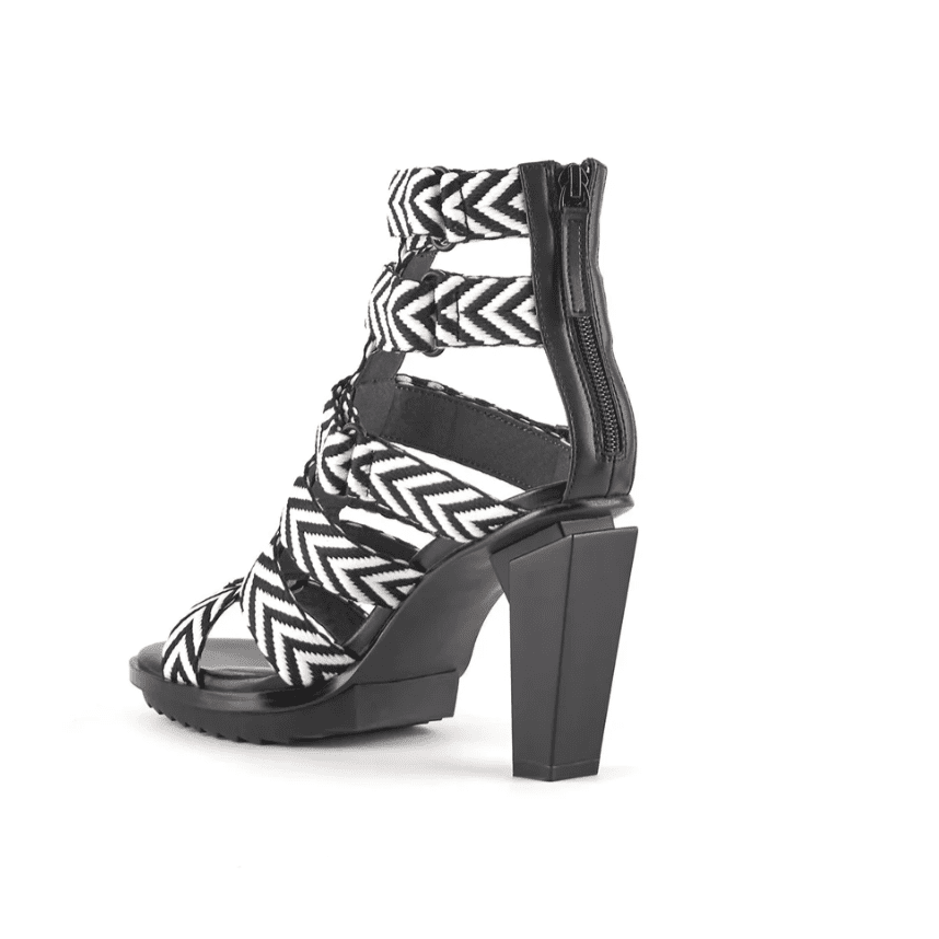 United Nude Roma Gladiator Sandal - Mono Black & White