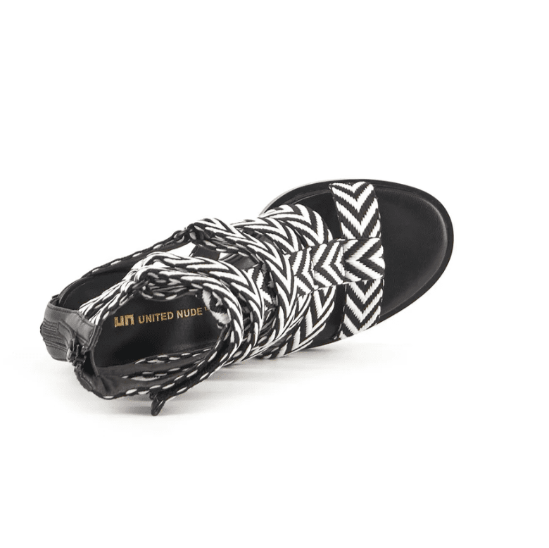 United Nude Roma Gladiator Sandal - Mono Black & White