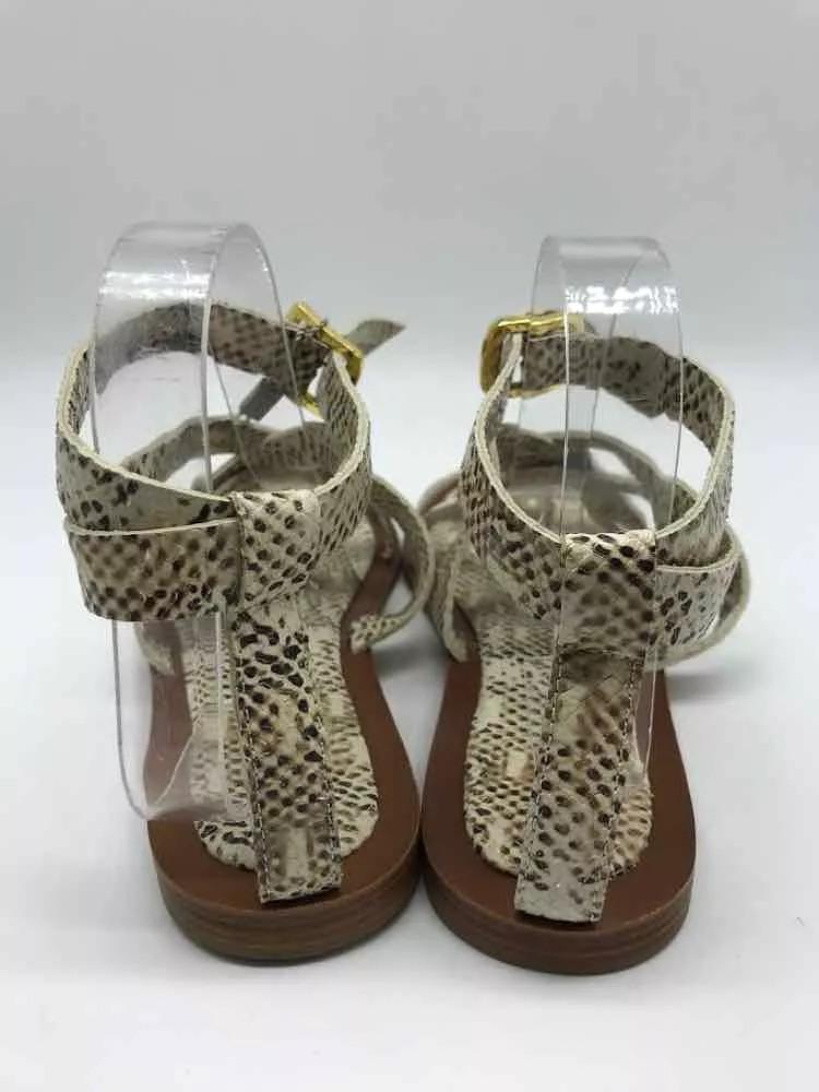 Used Uterque Tan Sandals Size 38 Slingback - Buy Now!