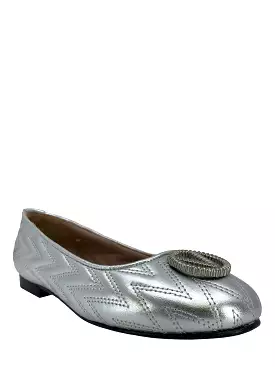 VALENTINO Dafne Quilted Leather Ballet Flats Size 7 - Shop Now!