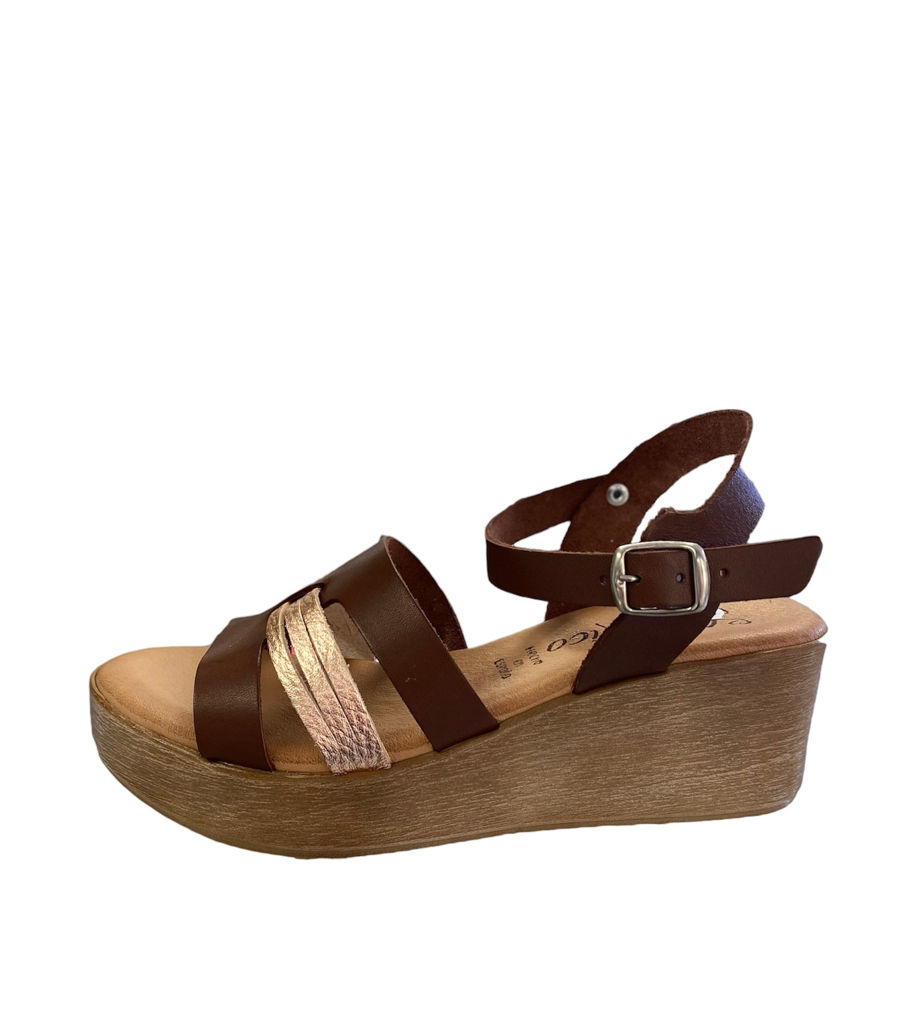 Valeria's Women's Brown Wedge Sandal