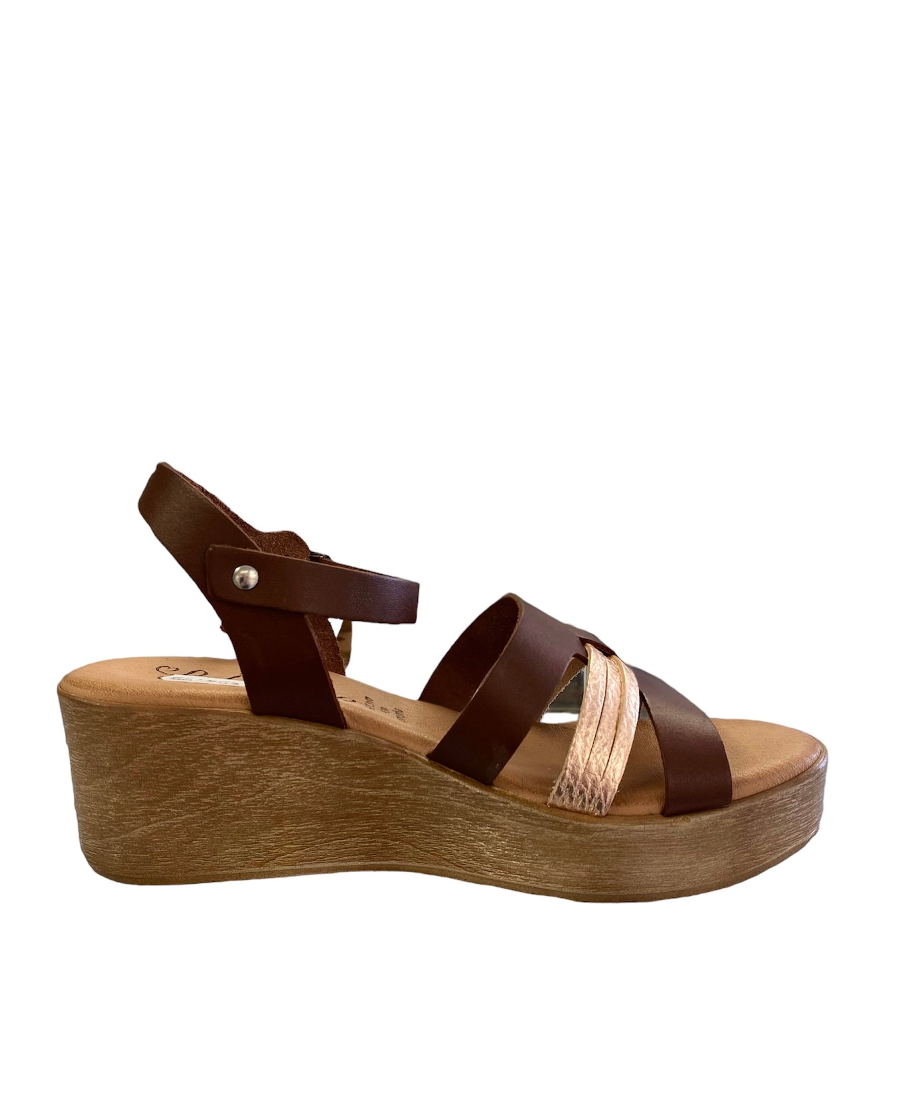 Valeria's Women's Brown Wedge Sandal